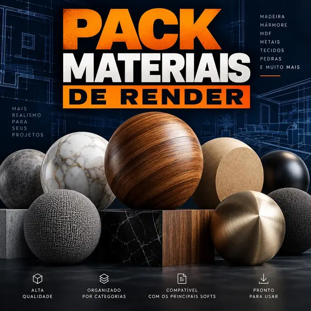 Pack Materiais de Render